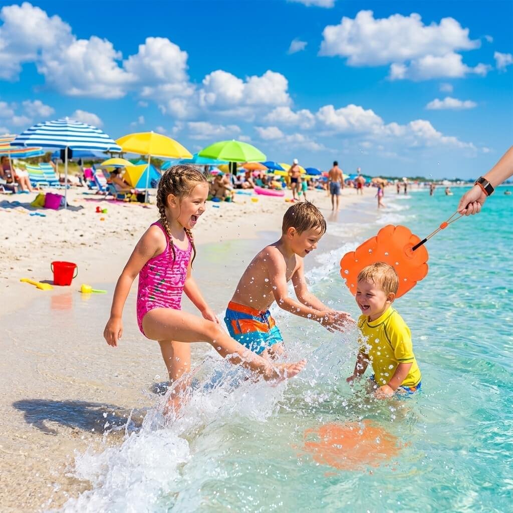Niños en la playa