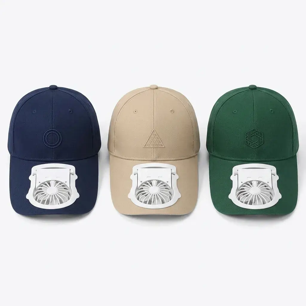 Kit completo de la gorra con ventilador