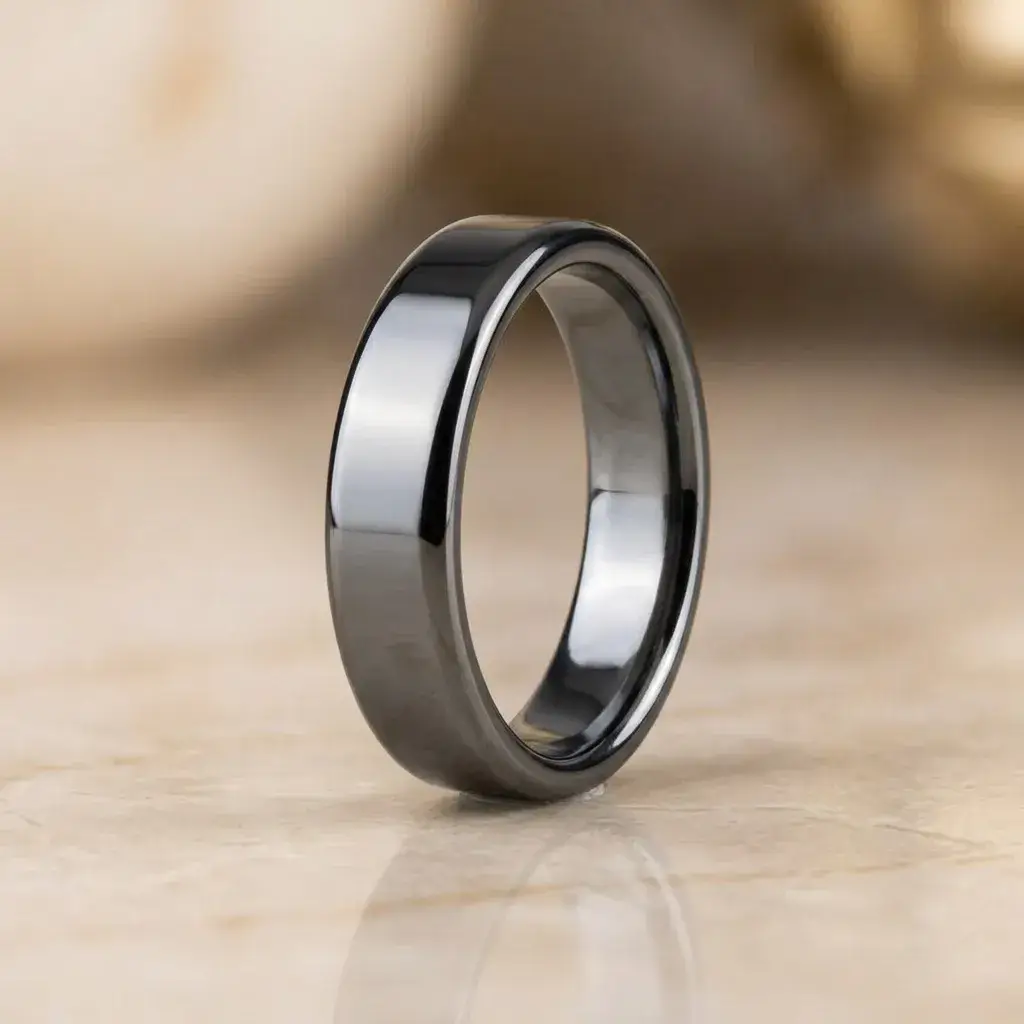 Detalhe da hematite magnética do Slimming Ring