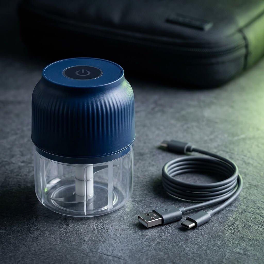 Mini Chopper ricaricabile via USB, senza fili