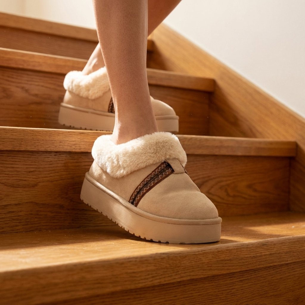 Sicurezza sui gradini: stabilità perfetta scendendo le scale in legno