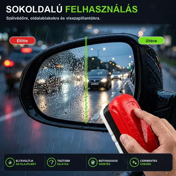 Előtte és utána a visszapillantó tükrökön