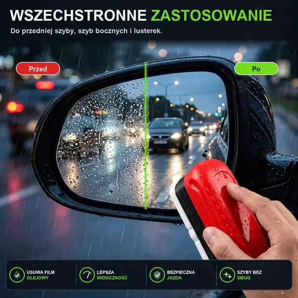 Przed i po na lusterkach bocznych